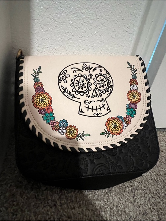 Loungefly Handbags - Loungefly Floral Sugar Skull Crossbody Bag COCO